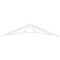 Ekena Millwork Pitch Stanford Architectural Grade PVC Gable Pediment, 72"W x 15"H x 1"P (5/12) GPP072X015X100STA - alternate 5